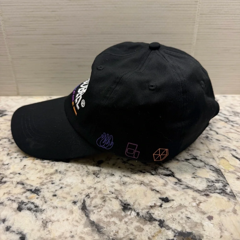 Taco Bell Cap Black Logo Embroidered Adjustable Back Unisex one size